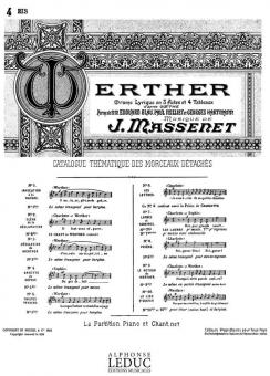 Werther Air Nr.4 Bis Ariette de Sophie 