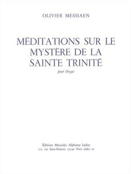 Meditations Sur Le Mystere De La Sainte Trinite 