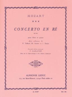 Konzert in D-Dur mit Kadenzen von Taffanel, Gaubert, Donjon 