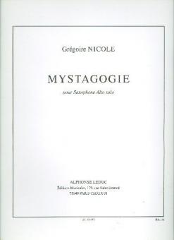 Mystagogie Pour Saxophone Alto 