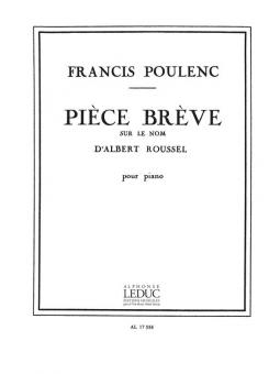 Piece Breve Sur Le Nom D Albert Roussel 