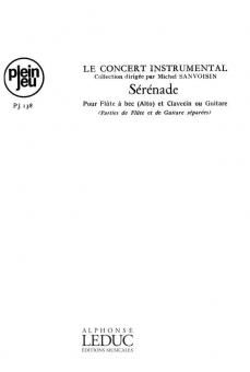 Concert Instrumental - Serenade 