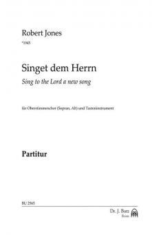 Singet dem Herrn 
