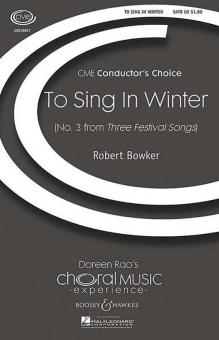 To Sing in Winter 