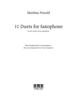 11 Duets for Saxophone 