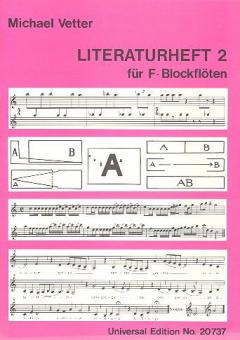 Literaturheft 2 für F-Blockflöten 