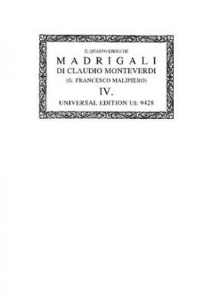 II quarto libro de Madrigali 4 