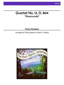 Quartet in A minor op. 29, No. 13, D. 804 'Rosamunde' 