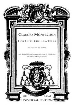 Hor ch'el ciel e la Terra 