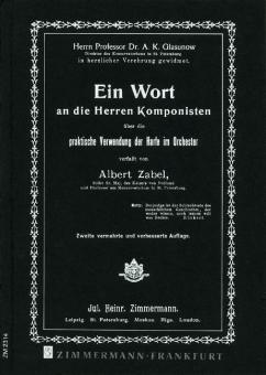 Ein Wort an die Herren Komponisten 