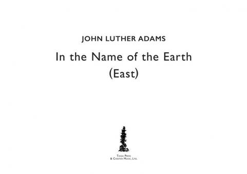 In The Name Of The Earth East 
