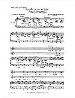 Stabat Mater: Quando corpus morietur 
