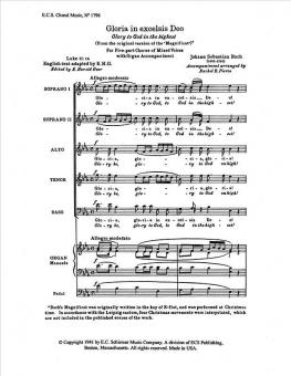 Magnificat: Gloria in Excelsis Deo 