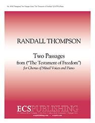Two Passages from The Testament of Freedom 