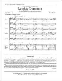 Laudate Dominum 