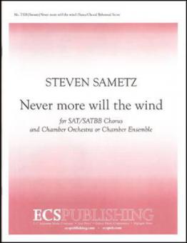 Never more will the wind 
