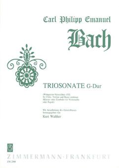 Trio Sonata G major Wq 152 