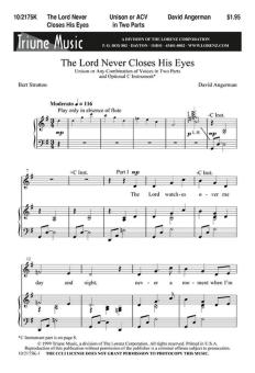 The Lord Never Closes His Eyes 