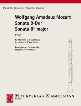 Sonata in B flat major K.378 Standard