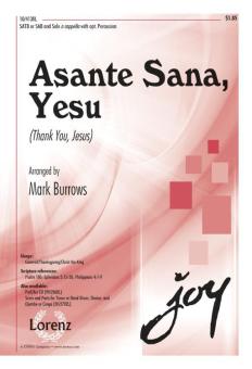 Asante Sana, Yesu (Thank You, Jesus) 