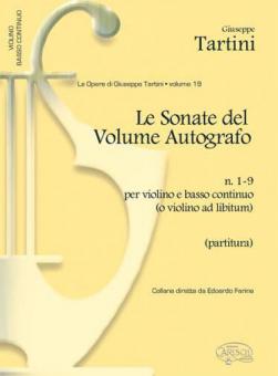 Sonate del volume autografo, n. 1-9 