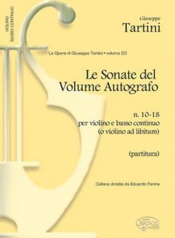 Sonate del volume autografo, n. 10-18 