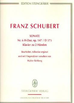 Sonate H-Dur Nr.6 D575 op. 147 