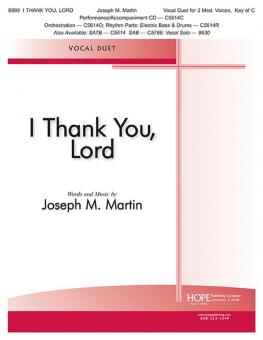 I Thank You, Lord 