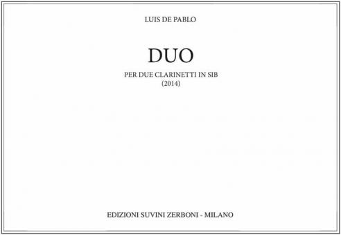 Duo per Due Clarinetti in Si B 