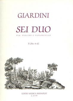 Sei duo per violino e violoncello 2 (4-6) 
