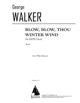 Blow, Blow Thou Winter Wind 