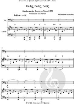 Zum Sanctus (Heilig, heilig) 