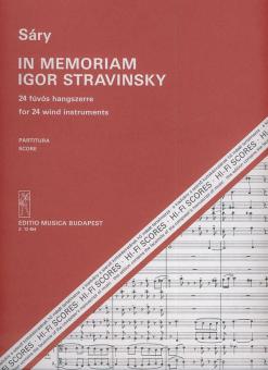 In memoriam Igor Stravinsky 