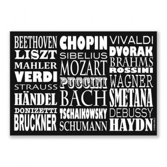Postcard Composers (10 pcs) 