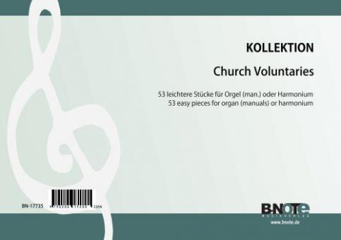 Church Voluntaries - 53 easy pieces for organ (man.) or harmonium 