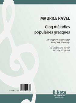 Cinq mélodies grecques for voice and piano 