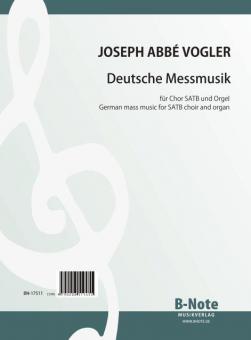 German Mass music for SATB choir and organ 