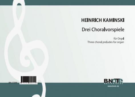 Three choral preludes for organ 