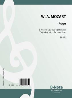 Fugue in g minor for piano duet KV 401 