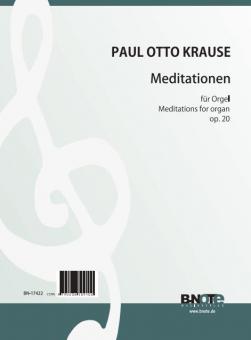 Meditations for organ op. 20 
