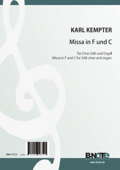 Missa in F und C for SAB choir and organ 