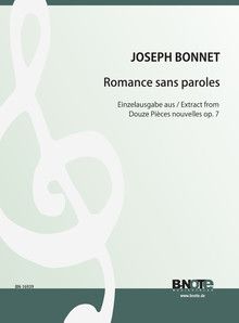 Romance sans paroles (from Douze Pièces pour orgue op.7) 