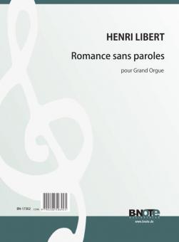 Romance sans paroles for organ 
