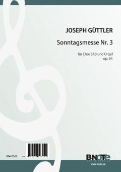 Sunday's mass Nr. 3 for SAB choir and organ (piano) op.64 