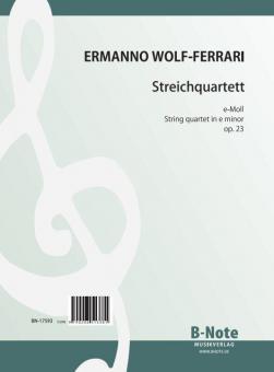 String quartet in e minor op.23 
