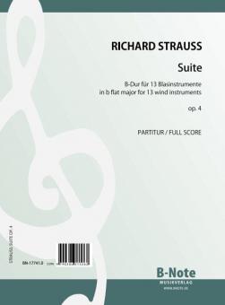 Suite in b flat major for 13 winds op.4 