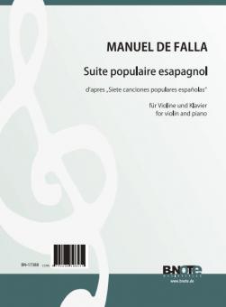 Suite populaire espagnol for violin and piano 