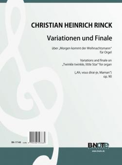 Variationen on 'Morgen kommt der Weihnachtsmann' (Ah, vous dirai-je, Maman) for organ op.90 
