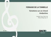 Variations sur un choral and Andantino for organ (Livre 3 of the Pieces d'orgue op.33) 