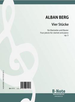 Four pieces for clarinet and piano op.5 